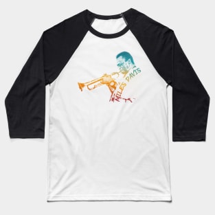 Miles Davis Rainbow Baseball T-Shirt